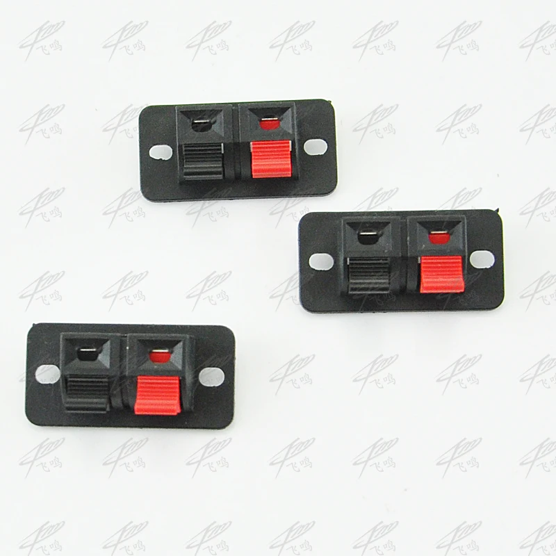

2017 New Hot 5 Pcs 2 Positions Connector Terminal Push in Jack Spring Load Audio Speaker Terminals