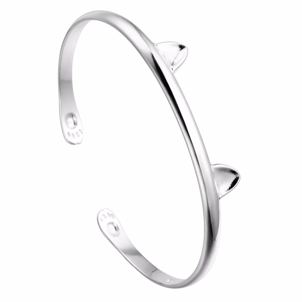 QIAMNI Прелестный Кошачий Нарукавник с Мило Узором Лапок и Браслеты Аксессуары для Девочек Женщин Подарок Ювелирные Изделия на День Рождения.