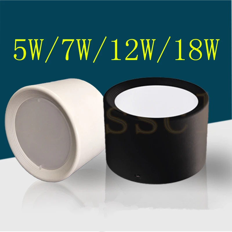 Светодиодный светильник поверхностного монтажа SMD5730 5 Вт 7 12 18 AC85-265V COB