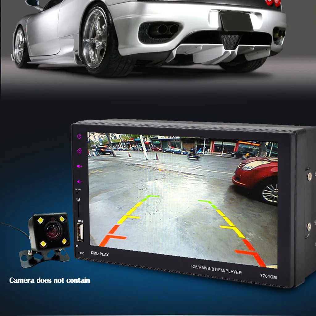 Автомагнитола с 7 дюймовым сенсорным экраном HD MP5 плеер RDS FM AM радио Bluetooth USB AUX