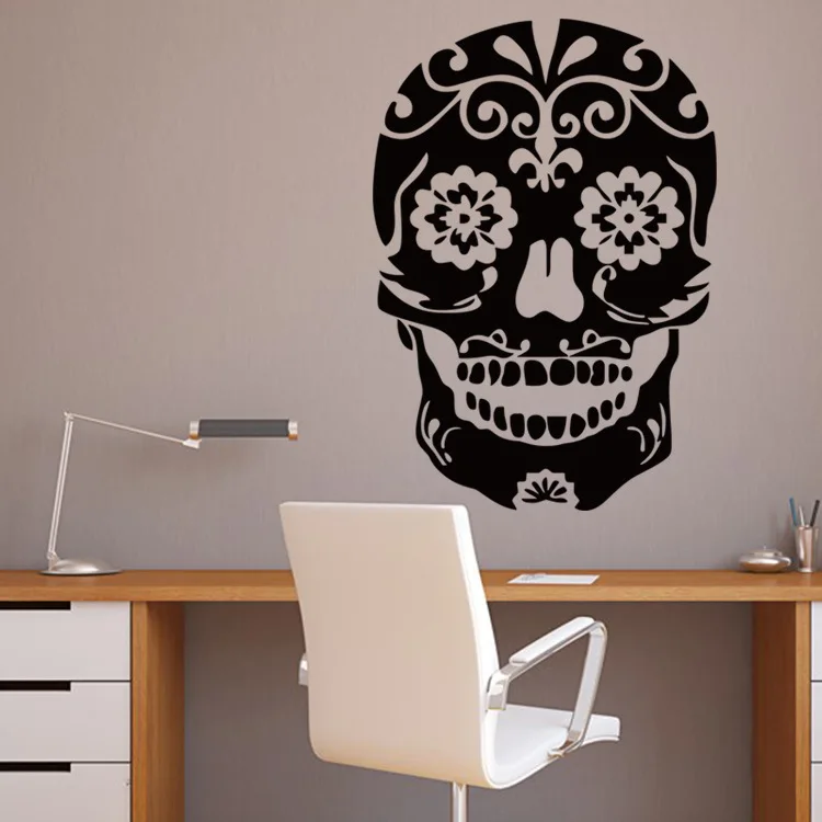 

9548 Halloween Carved Skull Stickers Halloween Party Decorations For Window Entrance And Background Of Home School And Shops