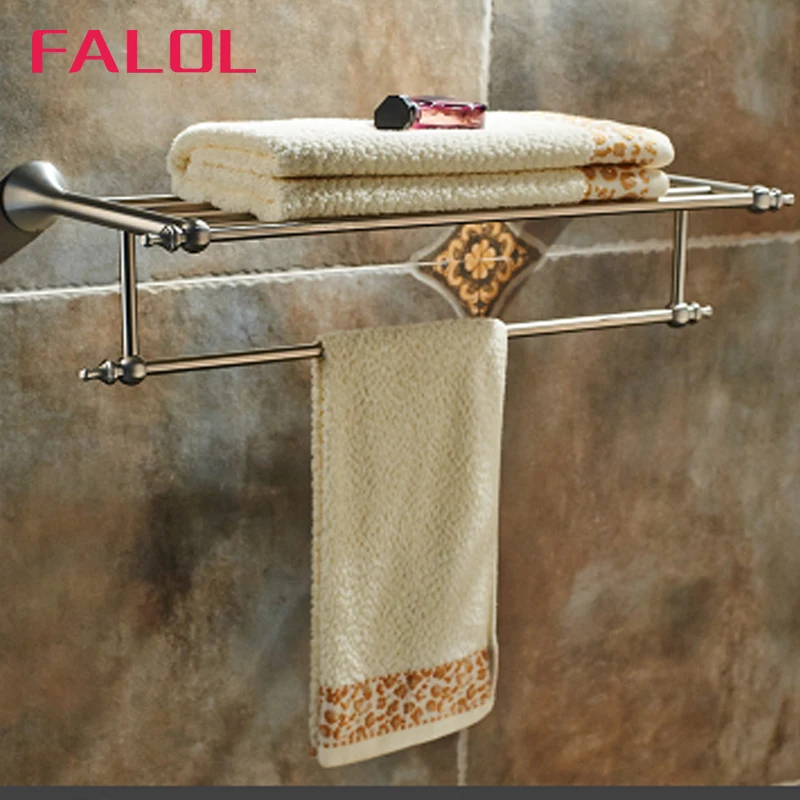 Двухслойные держатель 304 Нержавеющая сталь никель дома Полотенца шеф Вешалки