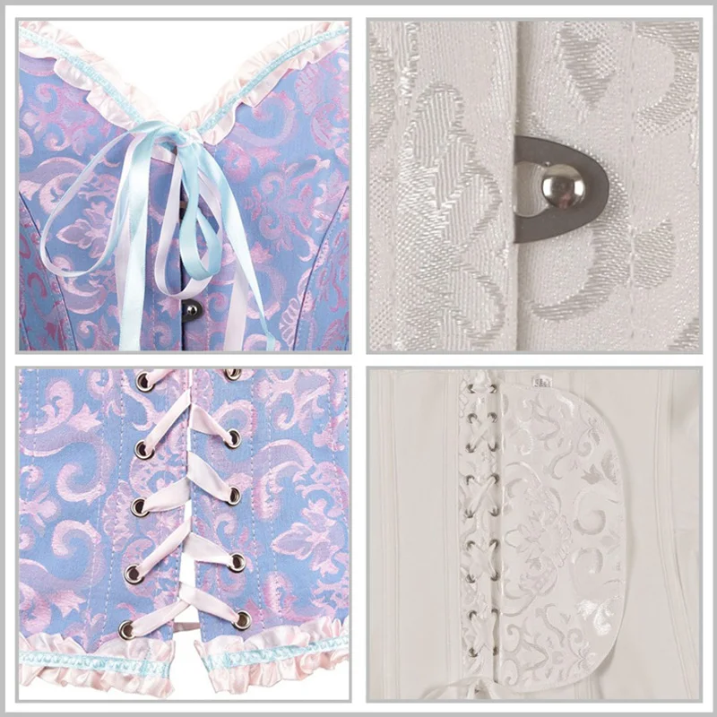 Женский корсет сексуальный хлопковый со шнуровкой и бантом корсеты бюстье