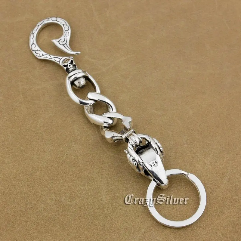 Блестящий Модный брелок с рыбьим крючком подвеска на талию из стерлингового