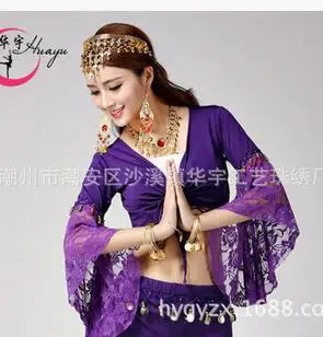 1 шт./лот бесплатная доставка модная одежда для индийского танца живота кружевной