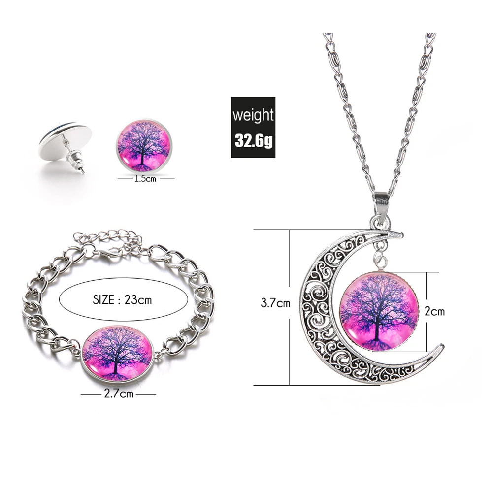 1 комплект (3 шт) женский ювелирный набор модный стиль время драгоценный камень