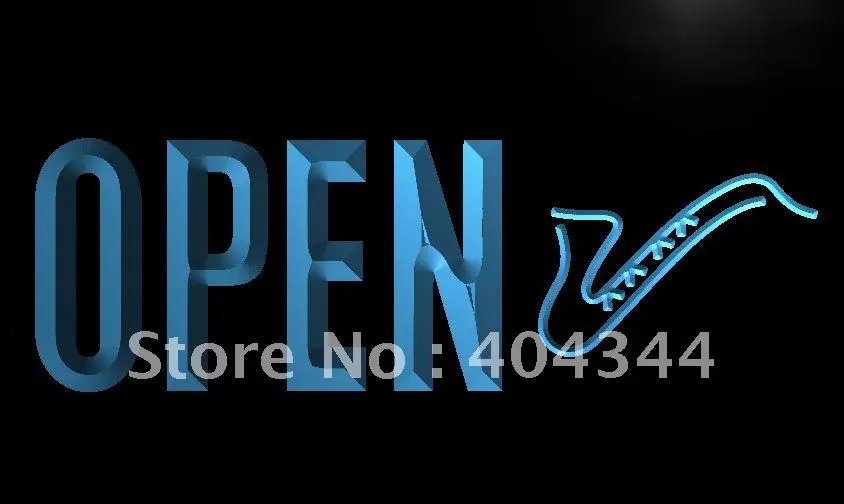 

LK818- OPEN Jazz Live Music Bar Pub Beer NEW Light Sign home decor crafts