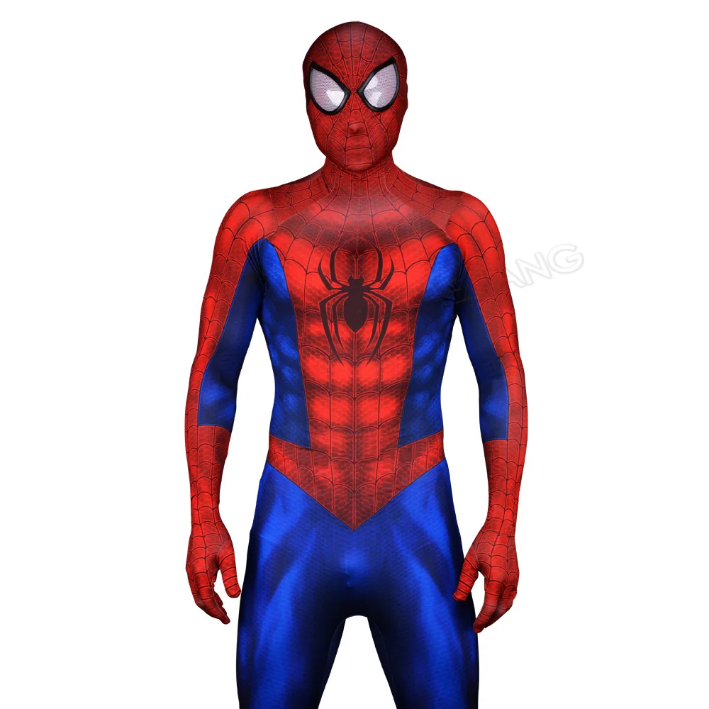 Костюм супергероя Zentai костюм из лайкры и спандекса для взрослых Хэллоуина