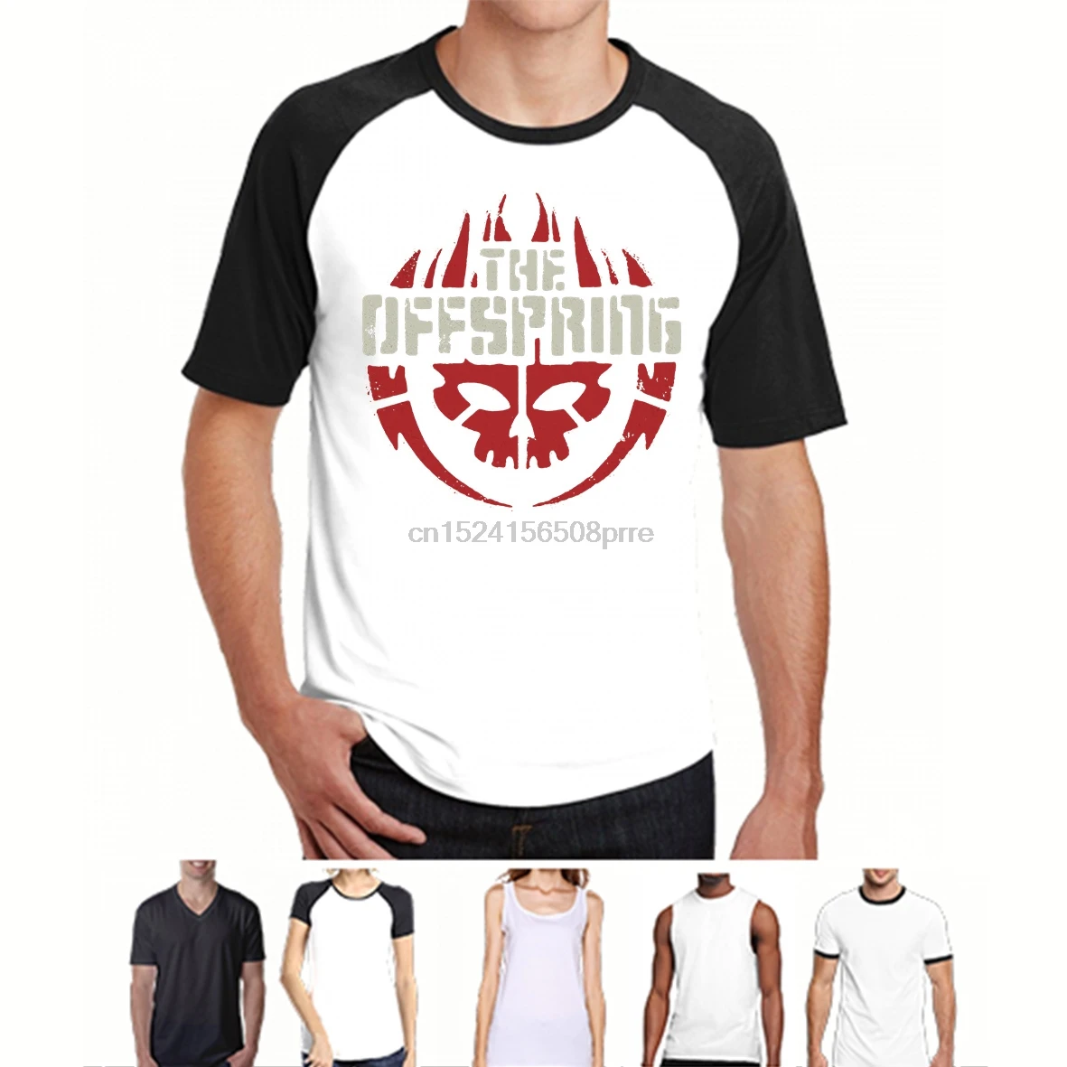 Funny Men t shirt Women novelty tshirt Offspring Skull Logo Tee T-Shirt | Мужская одежда