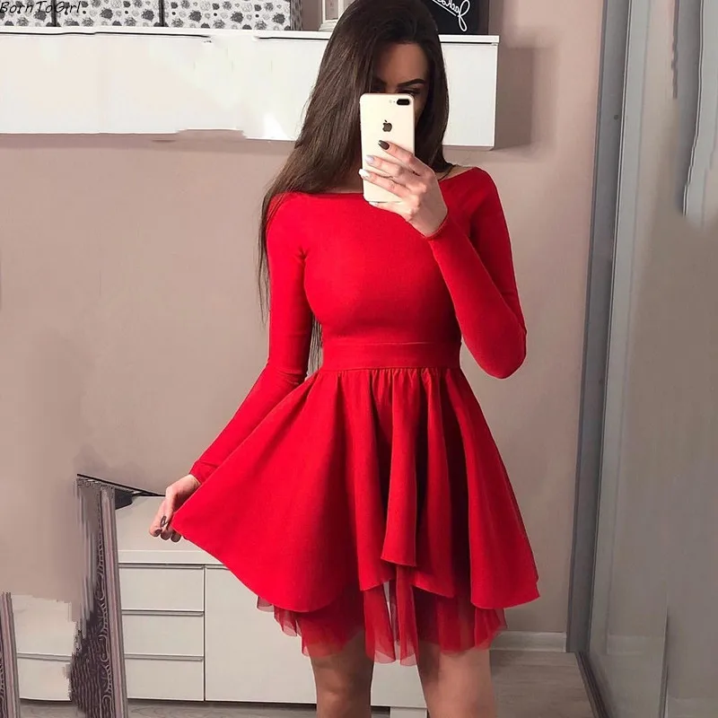 BornToGirl/Коллекция 2019 года сезон весна-осень-зима женское сексуальное платье с