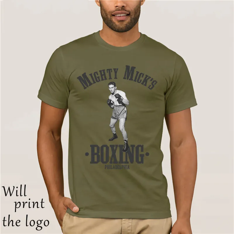 Mighty Mick's Boxing Gym Футболка забавная футболка в стиле ретро с модным кольцом
