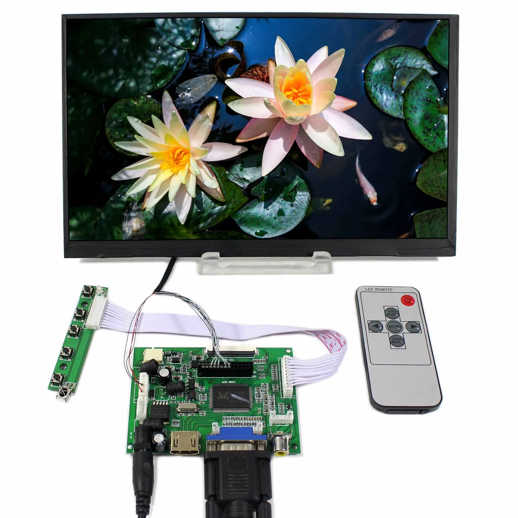 10 6 дюймовая LTL106AL01 1366x768 IPS HD ЖК панель дистанционного управления + HDMI VGA 2AV