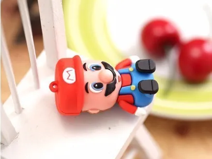 Usb флеш накопитель Super Mario в виде грибов 4 ГБ 8 16 32 64 2 0 оригинальный милый мультяшный