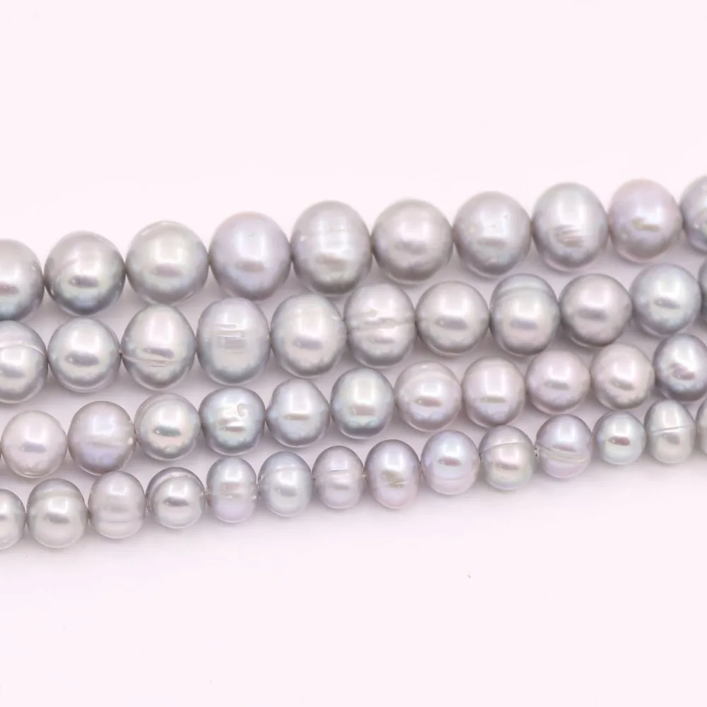 

8mm-9mm Freshwater Freeform Pearl Loose Beads Choose Color 14" Long Strand