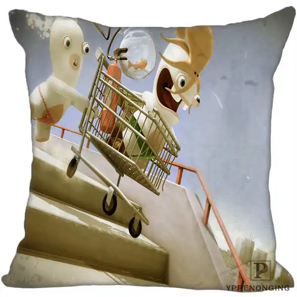 Square Pillowcases Наволочка Rabbids Go Home квадратная на молнии наволочка(одна сторона) 180522-17-35 - Цвет: Square Pillowcases