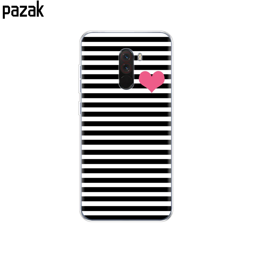 For Xiaomi Pocophone F1 Case Poco cover Silicon Soft TPU coque on Global F 1 bumper copa cute | Мобильные телефоны и