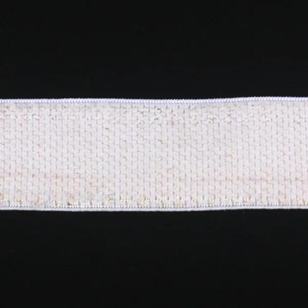 24 мм эластичная блестящая золотая ленточная отделка Лента в стиле панк швейные