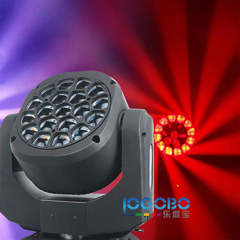 

Китай 19x15 Вт LED Луч движущаяся головка B Eye Lighitng Zoom Дискотека DJ глина пчела Paky лампа RGBW Movinghead Sharpy Wash Stage Бесплатная доставка