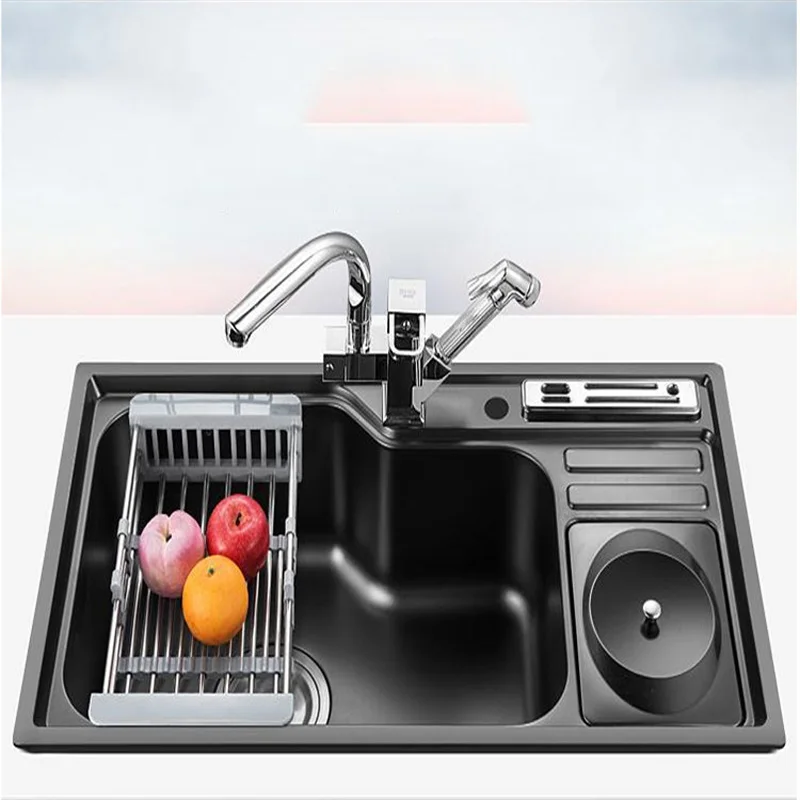 Раковина из нержавеющей стали 304 одноканальные кухонные раковины 7843 см