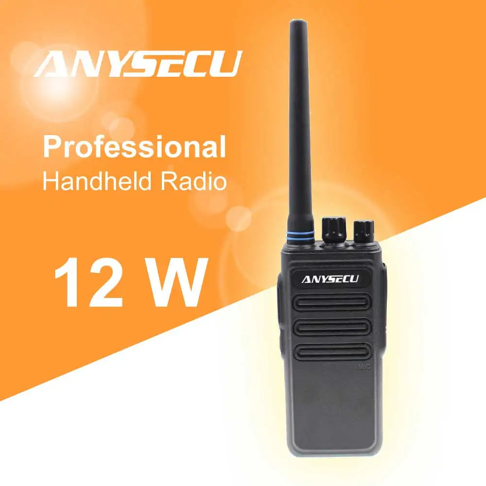 12 Вт высокомощная рация на большие расстояния ANYSECU AC 628 UHF 400 470 МГц беспроводной