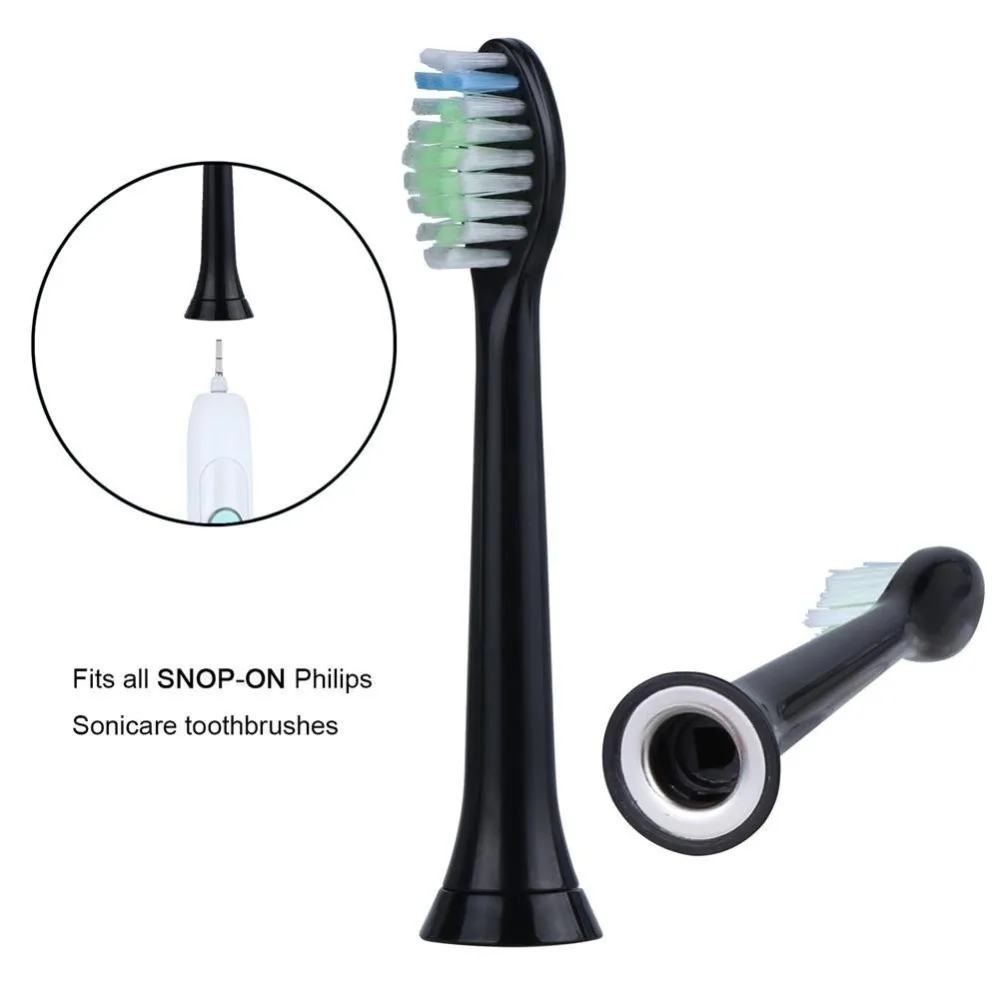 4 шт. сменные насадки для зубной щетки sonicare Philips электрическая зубная щетка HX6064 black