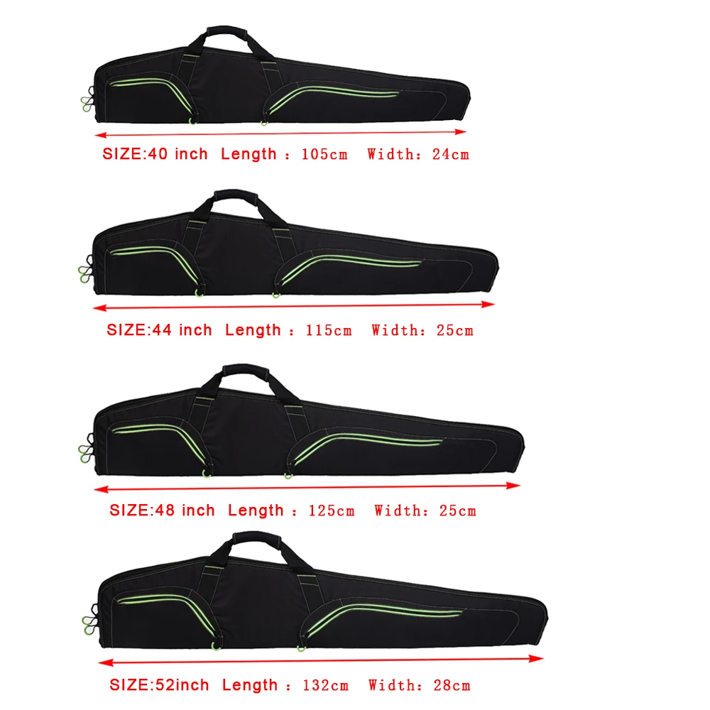 Открытый мягкий 40 дюймов 44 дюймов 48 дюймов 50 дюймов 52 дюймов Чехол для охотничьей винтовки длинная сумка для оружия Тактический воздушный винтовочный чехол