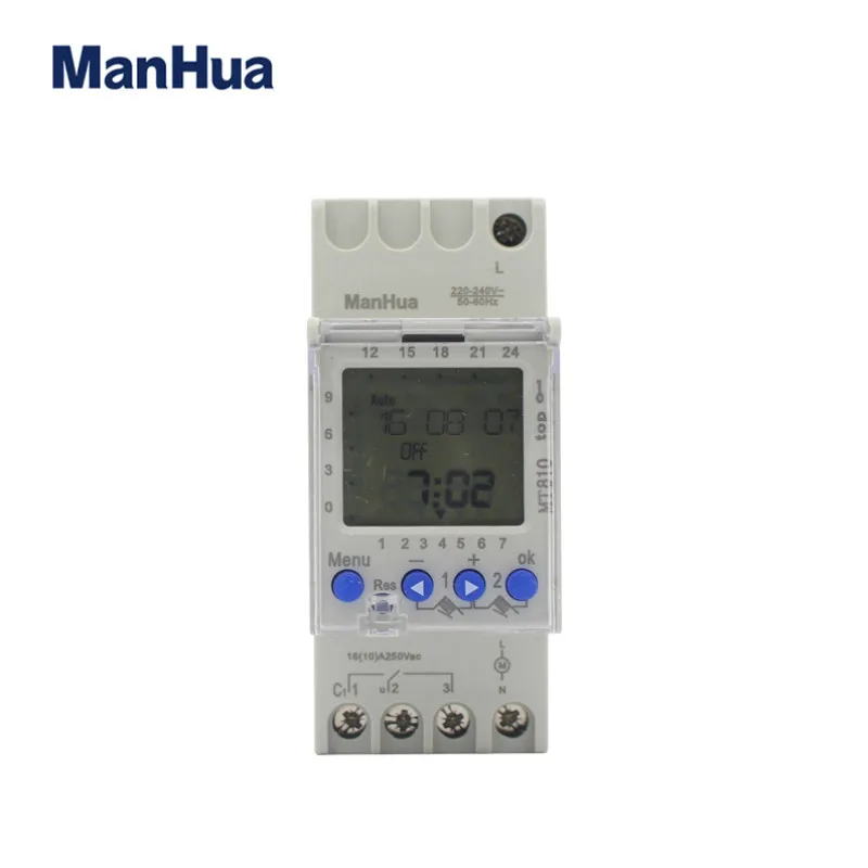 Таймер ManHua MT810 240 В 50/60 Гц программирующее устройство переключения с