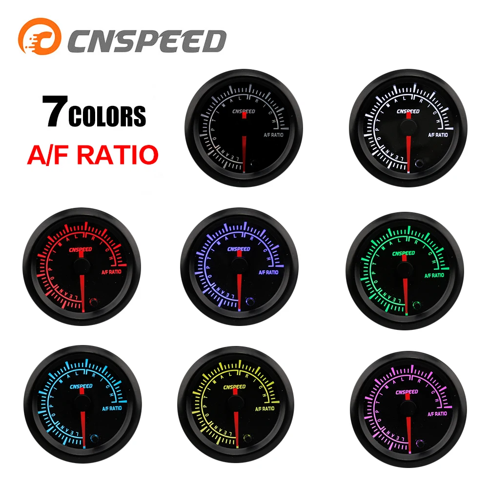 CNSPEED автозапчасти 2 &quot52 мм 7 цветов автомобильный воздушный топливный счетчик