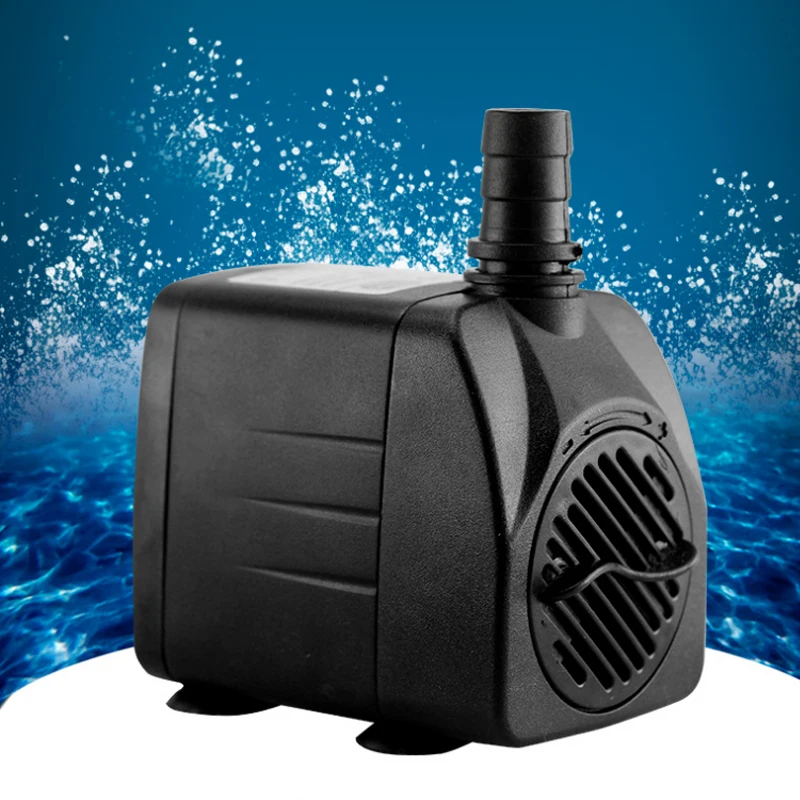 1Pc Ultra-quiet 220V 15W 800L/H US Plug Water Submersible Pump Flow Rate Fountain Aquarium Water PumpAir Fish Tank