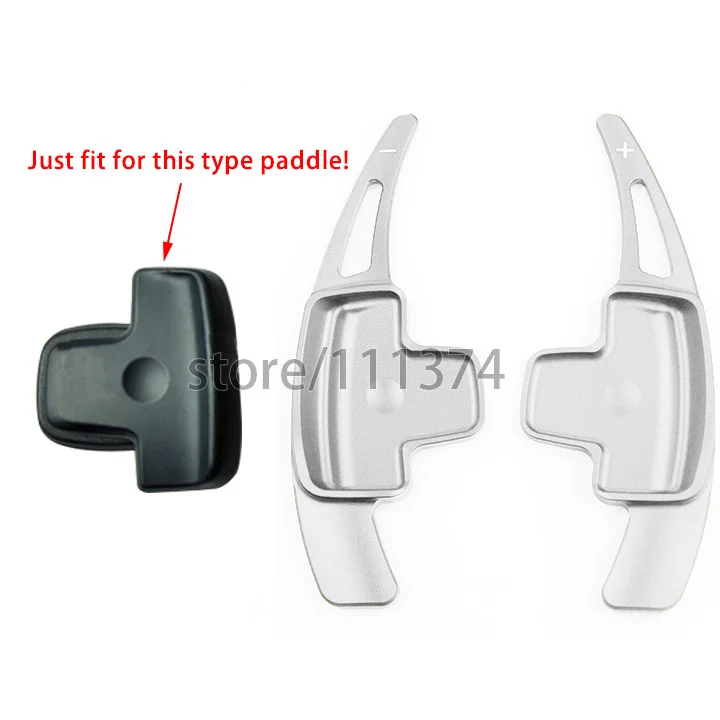 NULLA type-A paddle для Mercedes Benz CLA GLA W204 GLK E Class внутреннее рулевое колесо Paddle Shifter Shift расширение алюминий - Название цвета: Серебристый