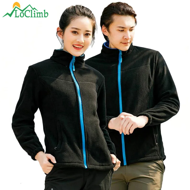 

LoClimb NEW Outdoor Camping Hiking Jacket Men Women Fleece Coat Men's Windbreakers Mountain Climbing Trekking Ski Jackets AM343