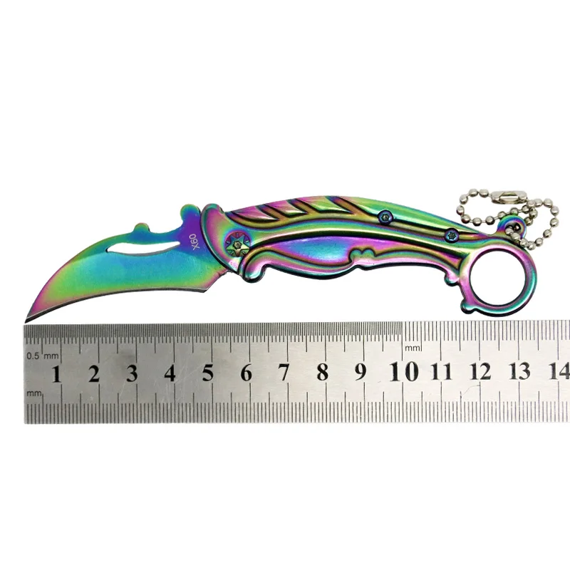 Нож Karambit, ручной инструмент, складной нож, нож для выживания, CS GO, счетчик ударов, кемпинга, охоты, тактический инструмент, карманный нож из нержавеющей стали