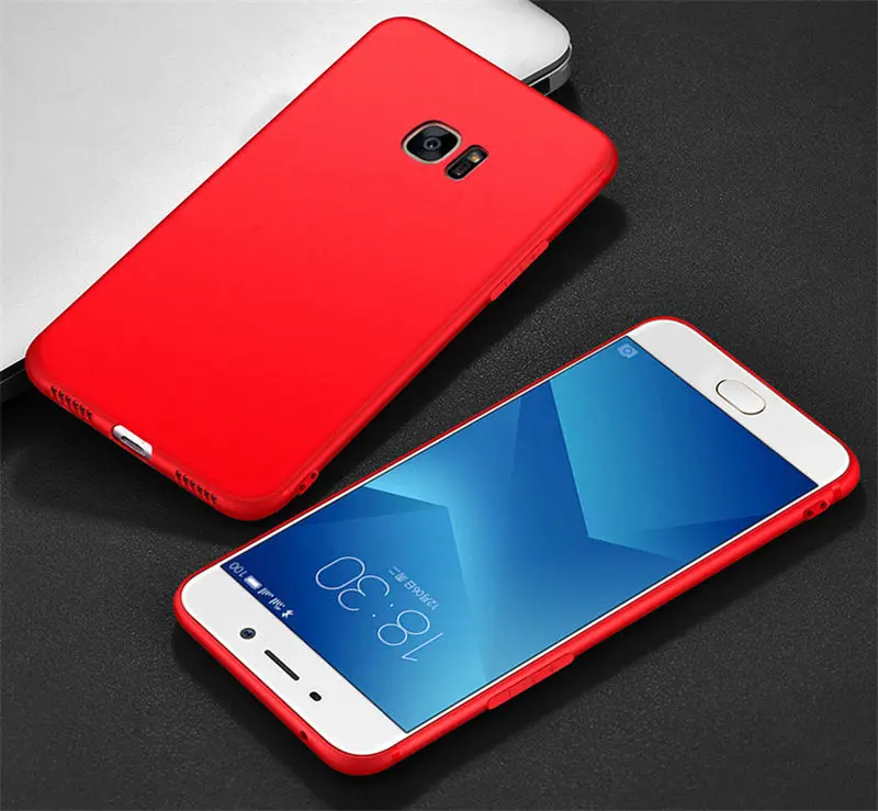 Coral red MAKAVO для samsung Galaxy Note 5 чехол 360 Защита Мягкая силиконовая матовая задняя крышка для Galaxy Note 5 Note5 чехол для телефона s - Цвет: Coral red