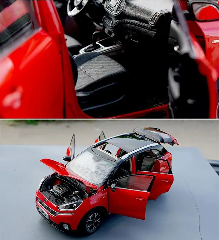 Высокая имитация KIA KX3 SUV Коллекция Модель 1:18 передовая модель автомобиля из сплава, литая металлическая модель игрушечного автомобиля