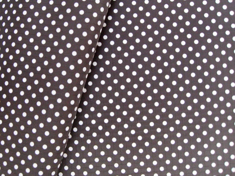 WF114 водонепроницаемая ткань с ПВХ покрытием черный горошек|waterproof fabric|fabric