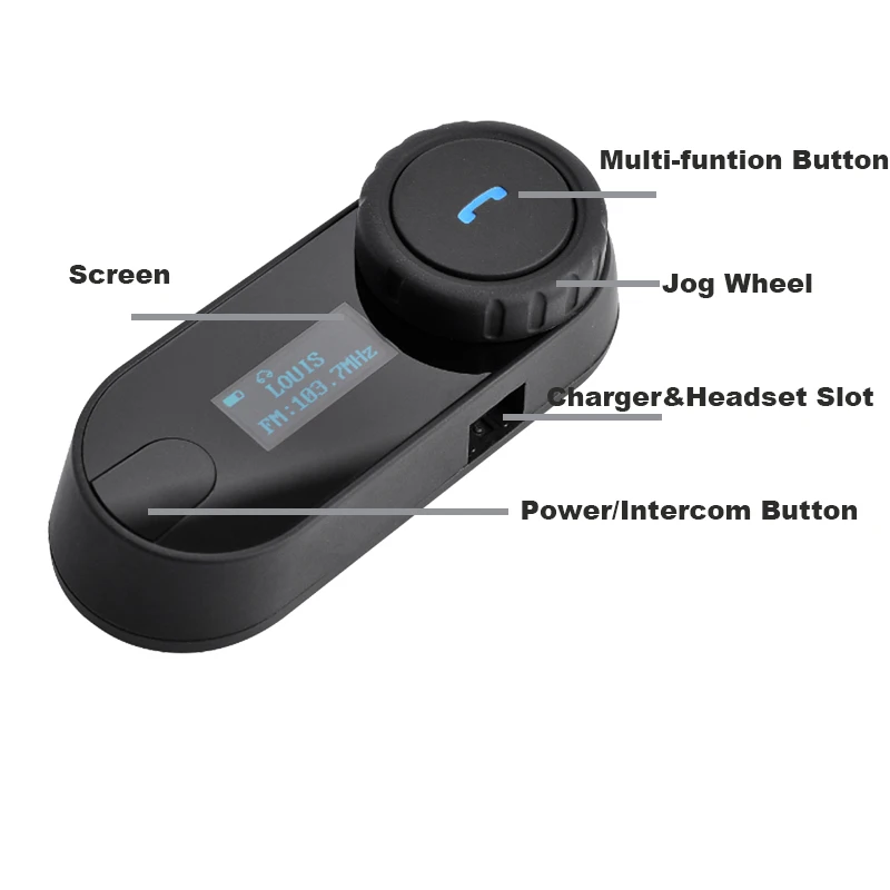 2 шт. FreedConn TCOM-SC Bluetooth мотоциклетный шлем Интерком мото BT Переговорная гарнитура с ЖК-экраном fm-радио