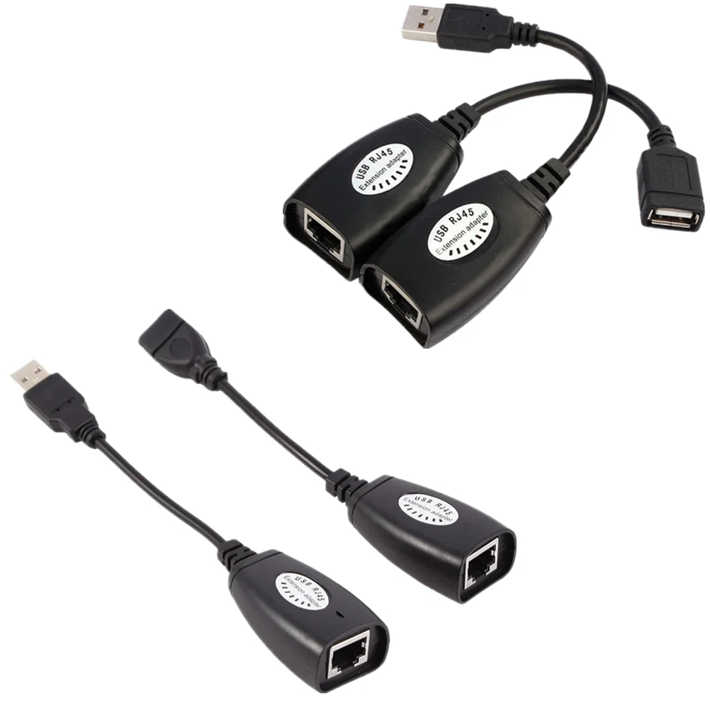 1 шт. Удлинительный кабель USB к RJ45 удлинитель Ethernet Cat5e/6 адаптер локальной сети