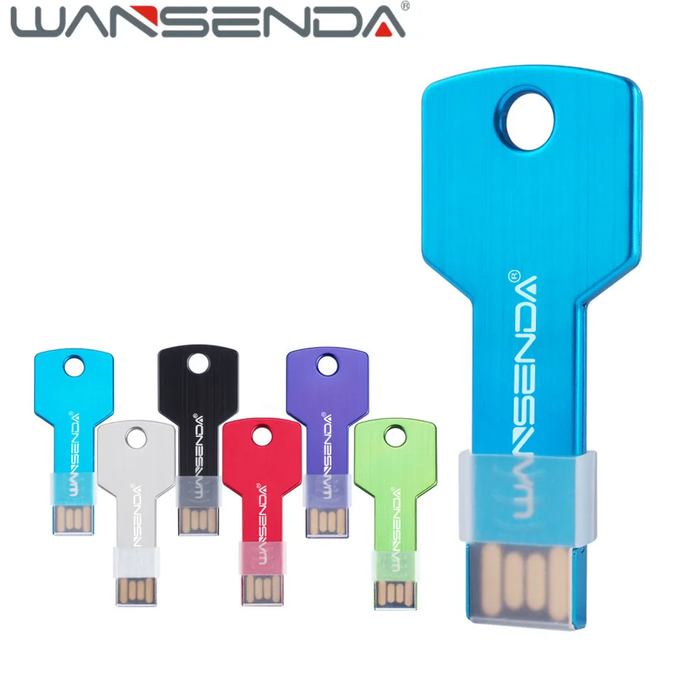 WANSENDA Водонепроницаемый 16 флэш в виде ключа форма USB накопитель 2 0 4 ГБ флеш 32