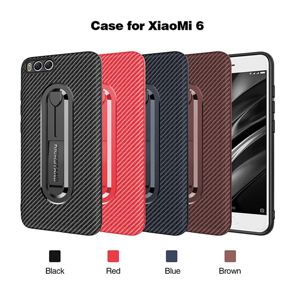 Роскошный бронированный силиконовый чехол из ТПУ Для XiaoMi 6 A1 5X мягкий углеродного