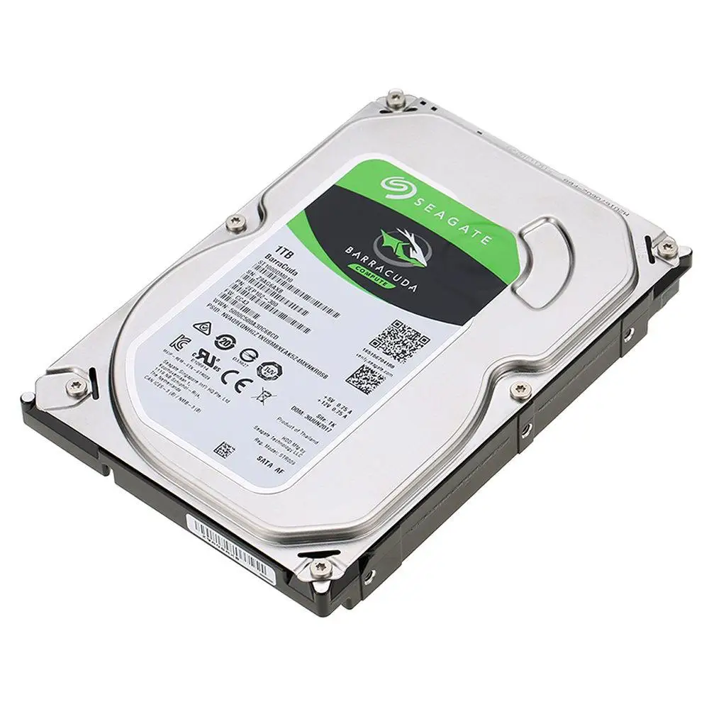 Seagate 1 ТБ Настольный HDD внутренний жесткий диск 7200 об/мин SATA 6 ГБ/сек. 64 МБ кэш 3 5