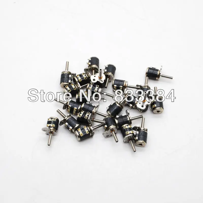 50 шт. 2 фазы 4 провода Mimi шаговый двигатель микро D6xH7mm с небольшой разделительной