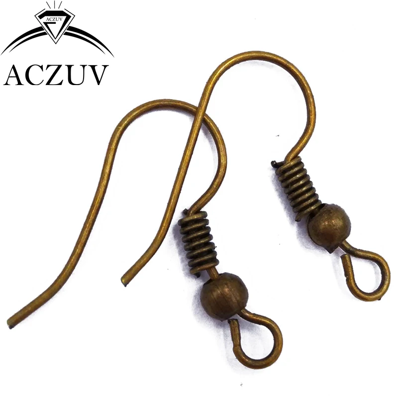 2000 шт с бисером и серьга-пружина крючки для ушей фурнитура ювелирные аксессуары