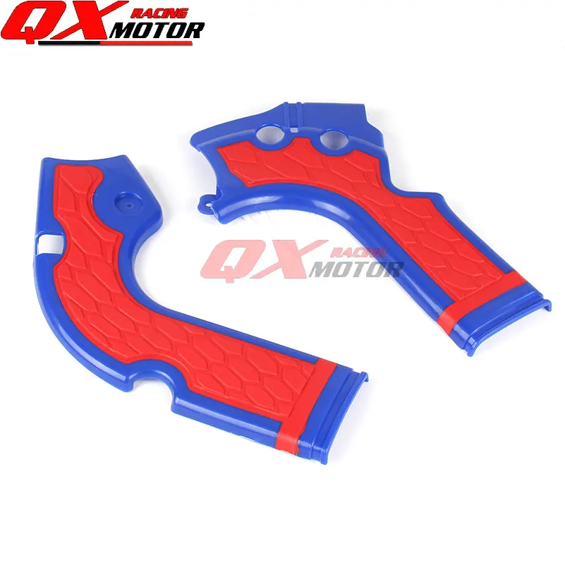 RED BLUE Мотоциклетная X-Grip рамка Защитная крышка для CRF250R- CRF450R 2013- MX Мотокросс - Цвет: RED BLUE