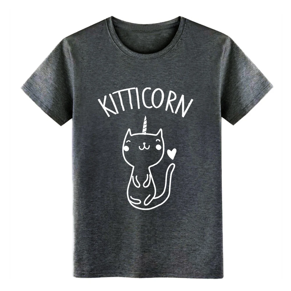 Подарок с котом идея kitticorn kitty котенок футболка для мужчин и женщин Мужская