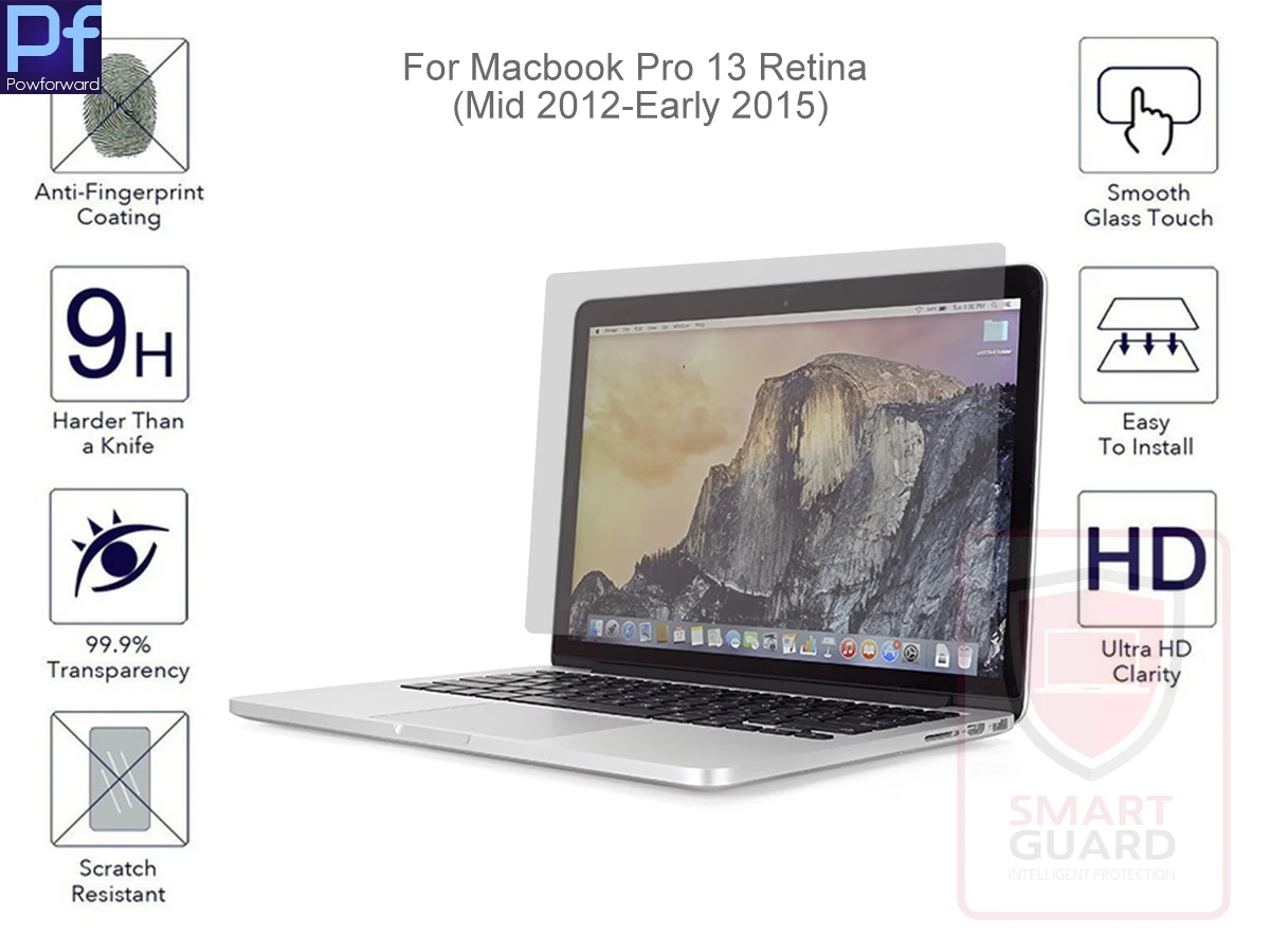 model A1502 A1425 Защитная пленка для экрана MacBook retina Pro 11 12 13 15 для MacBook Air 11,6 12 13 13,3 15,4 дюймов, закаленное стекло - Цвет: model A1502 A1425