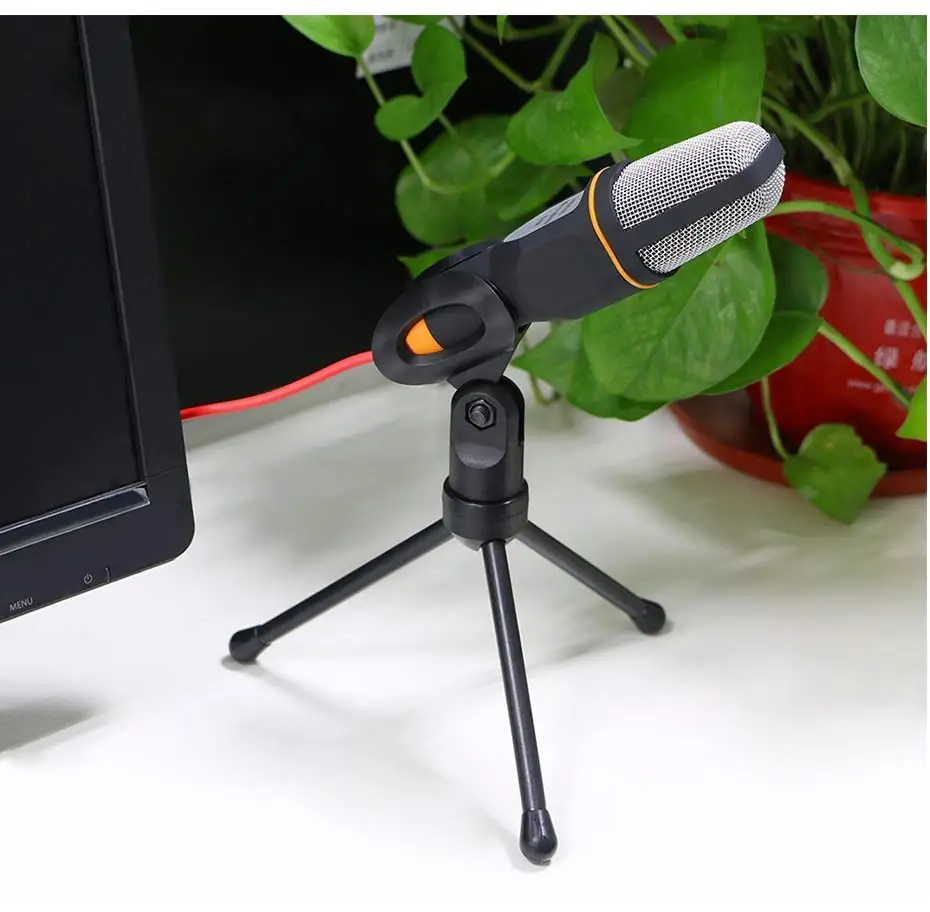SF 666 проводной микрофон Mini Jack 3,5 мм ручной Студийный микрофон конденсаторный Профессиональный для ПК компьютера с держателем для микрофона