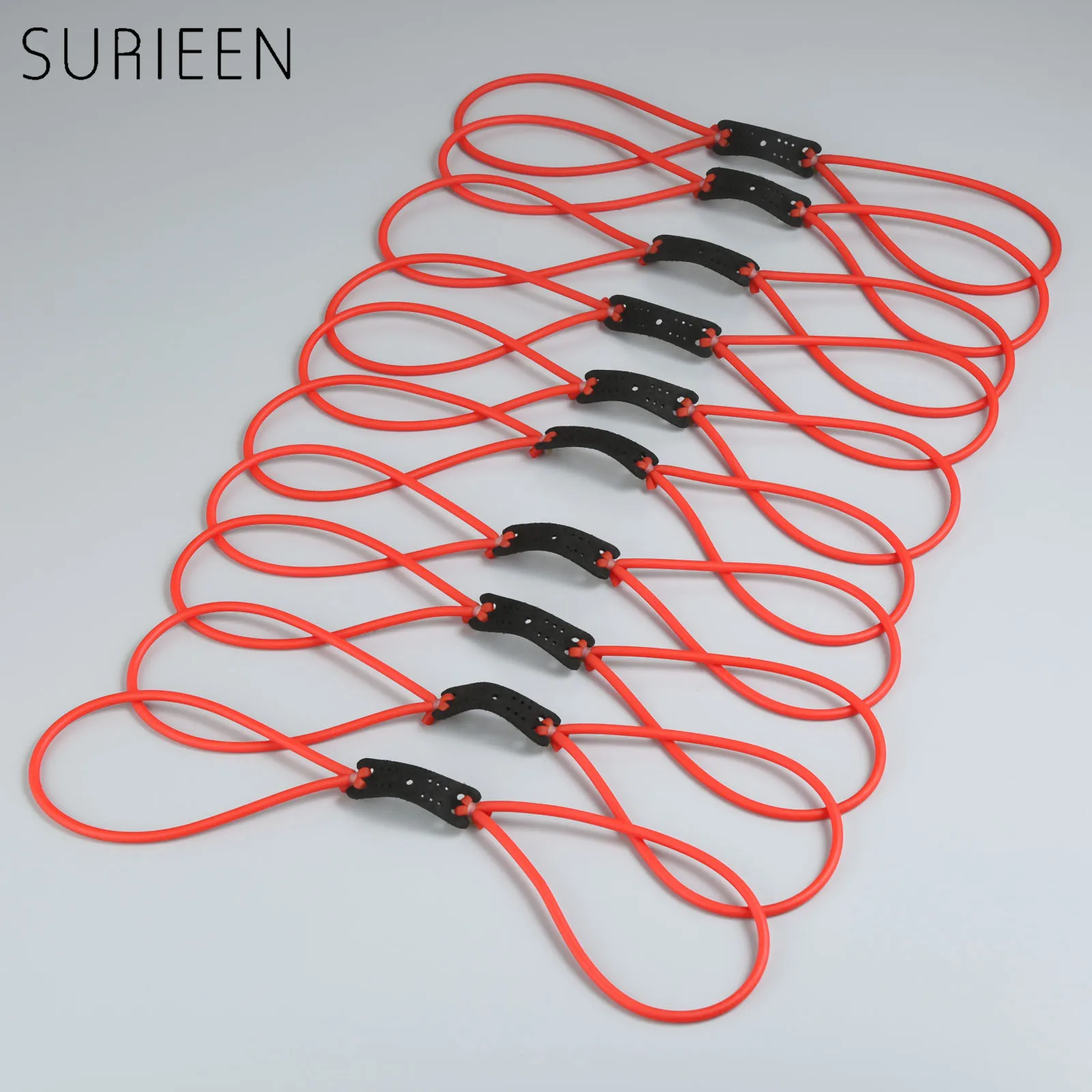 SURIEEN 10 шт. Мощная Рогатка Резиновая лента Охотничья катапульта рогатки