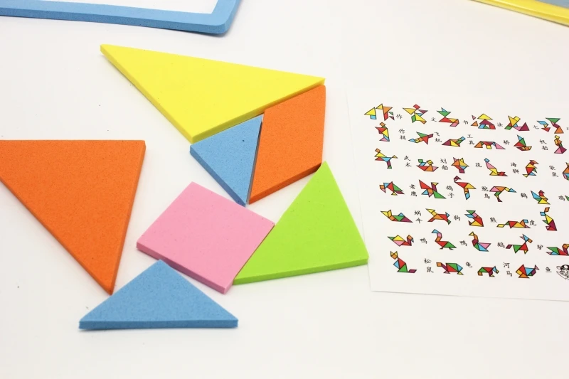 2 шт./компл. новые детские Танграм для умственного развития мягкий материал