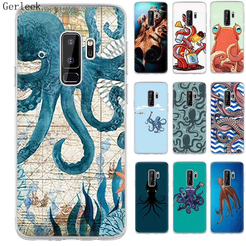 Чехол Desxz Blue Sea Octopus для Samsung Galaxy J1 J2 J3 J5 J7 J6 Prime Жесткий сумка|Чехлы-накладки| |