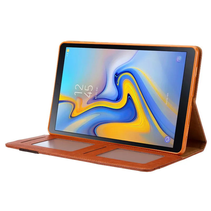 Чехол из искусственной кожи для Samsung Galaxy Tab A 10 5 2018 T590 T595 T597 умный чехол с откидной